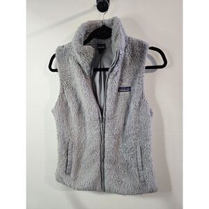 Patagonia Women's Los Gatos Sherpa Vest Gray Medium Granola Gorpcore Outdoor